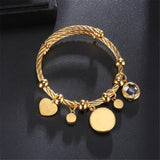 Evil Eyes Stainless Steel Islamic Women's Bracelet