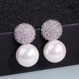 Wedding Pearl Jewelry Accessories Party Pearl Earrings E1713