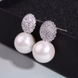 Wedding Pearl Jewelry Accessories Party Pearl Earrings E1713