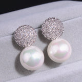 Wedding Pearl Jewelry Accessories Party Pearl Earrings E1713