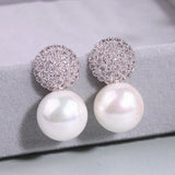 Wedding Pearl Jewelry Accessories Party Pearl Earrings E1713