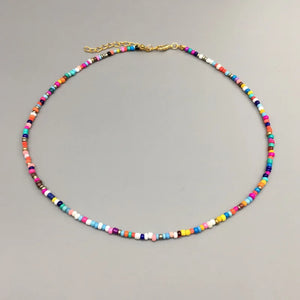 Colorful Beaded Choker Necklace for Women