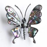 Abalone Shell Butterfly Necklace Brooch Pendant 3pcs/lot