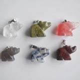 12pcs Mixed Bear Pendants for Necklace Jewelry Making