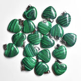 Malachite Stone Charm Pendants for Jewelry Making 20mm 50pcs/lot