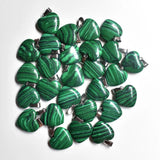 Malachite Stone Charm Pendants for Jewelry Making 20mm 50pcs/lot
