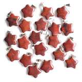 Rainbow Stone 5-Pointed Star Charm Pendants 50pcs/lot