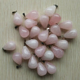 50Pcs/Lot Natural Stone Water Drop Pendants for Jewelry Making