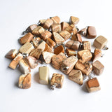 Natural Picture Stone Irregular Charm Pendants 50pcs/lot