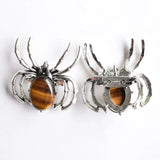 Tiger Eye Spider Shape Necklace Brooch Pendant for Jewelry