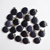 50pcs Sand Stone Round Shape Charms Pendants for Jewelry Accessory