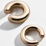 Metal Female Cartilage Clip Round Ear Cuff Earrings