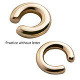 Metal Female Cartilage Clip Round Ear Cuff Earrings