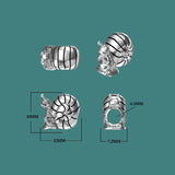 925 Silver Snail Charm European Bracelet Jewelry for Women