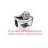 Classic Silver 925 My Mouse Cruise Line Heart Anchor Charm Pendant DIY