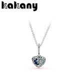 925 Silver Shining Star Arch Moon Heart Necklace Pendant