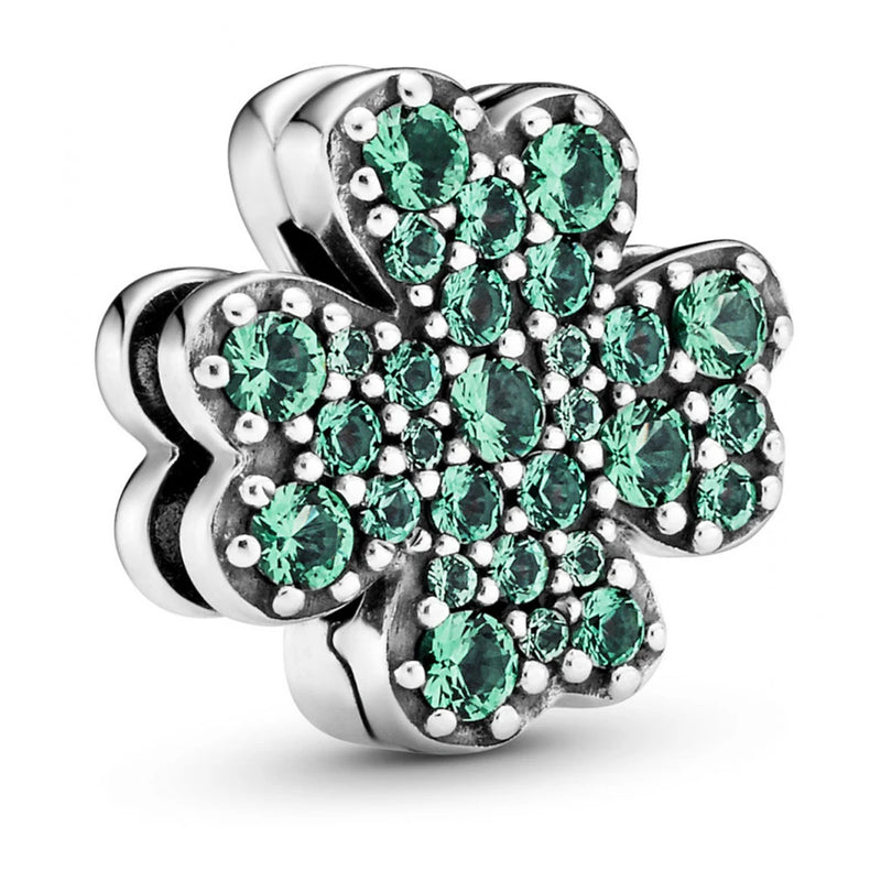 925 Silver Reflexions Daisy Pave Pendant DIY Woman Jewelry