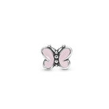 Small Star Pink Butterfly Christmas Tree Floating Pendant Box Female Jewelry