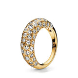 Classic Silver 925 Hoop Earrings with Sparkling Pattern