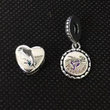 Sterling Silver 925 Dolphin Passport Charm Pendant DIY Jewelry Gift