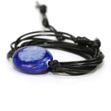 Ceramic Bead Charm Wrap Bracelet Wax Rope Jewelry