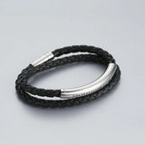 Hip Hop Rock Men's Leather Hand Rope Bracelet