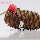 Opal Mermaid Pendant Necklace 925 Sterling Silver