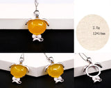 925 Silver Zodiac Sign Pendant Base for Amber Gem DIY Jewelry