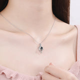 925 Silver Necklace I Love You In 100 Languages Projection Women Jewelry