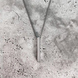 Men Pendant Necklace Stainless Steel Chain Gift