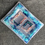 Hot Frame Set Epoxy Resin Mold Silicone Jewelry Box DIY Crystal
