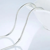 45CM Silver Snake Chain Necklace Pendant for DIY Jewelry