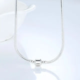 45CM Silver Snake Chain Necklace Pendant for DIY Jewelry