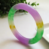 Natural Jade Bangles Three Quartz Jade Bracelet Girl's Jewelry Bangle