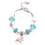Unicorn Pendant Snake Bone Bracelet for Girls