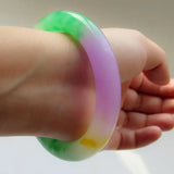 Natural Jade Bangles Trio Set