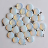 Opal Stone Charms Pendants for Jewelry Making 50pcs/lot