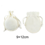 10Pcs Velvet Drawstring Gift Bags Wedding Bracelet Candy Logo Can Size
