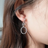 Heart-shaped Stud Earrings 925 Sterling Silver