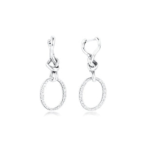 Heart-shaped Stud Earrings 925 Sterling Silver