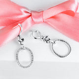 Heart-shaped Stud Earrings 925 Sterling Silver