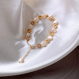 Korea Hot Jewelry Baroque Freshwater Pearl Women Bracelet