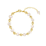 Korea Hot Jewelry Baroque Freshwater Pearl Women Bracelet