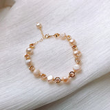 Korea Hot Jewelry Baroque Freshwater Pearl Women Bracelet
