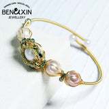 Korea Freshwater Pearl Bracelet Turquoise Women's Jewelry
