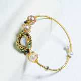 Korea Freshwater Pearl Bracelet Turquoise Women's Jewelry