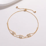 High-End Square Zircon Adjustable Bracelet