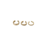 Three Piece Set Small Earrings Temperament Earbone Earrings Jewelry