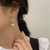 Knot Pearl Earrings for Women - Elegant Jewelry