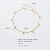 925 Sterling Silver Rose Pearl Bracelets Women